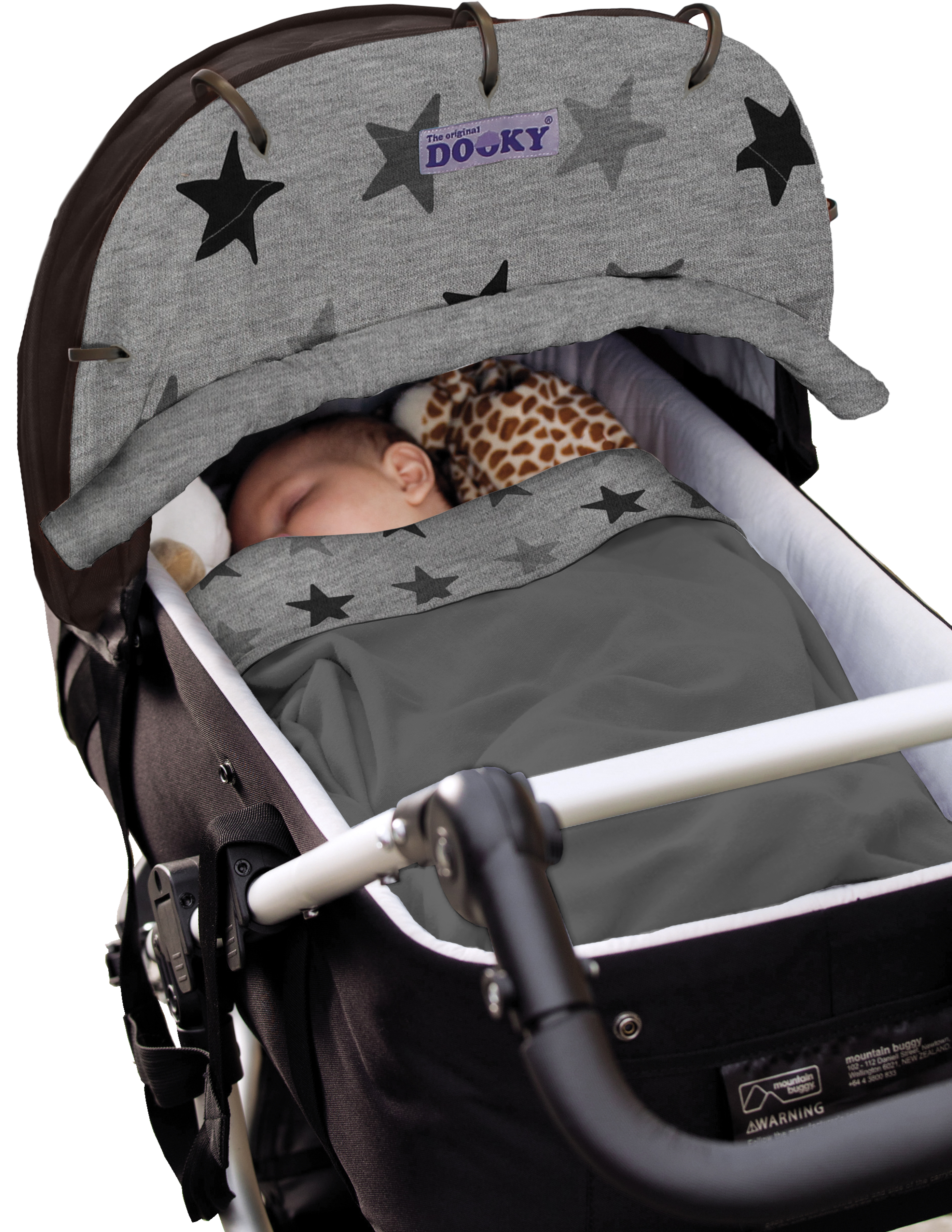 Dooky Blanket Grey Stars